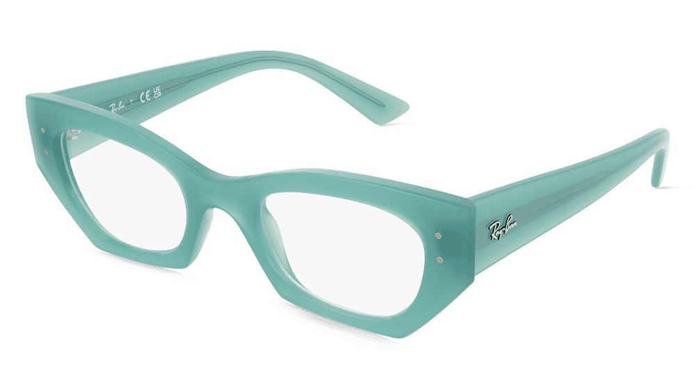 Ray-Ban 0RX7330 ZENA groen Hoekaanzicht