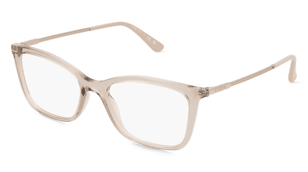 Vogue 0VO5563 Beige transparent Vue d'angle