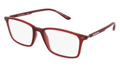Emporio Armani 0EA3237 Blauw glanzend Hoekaanzicht