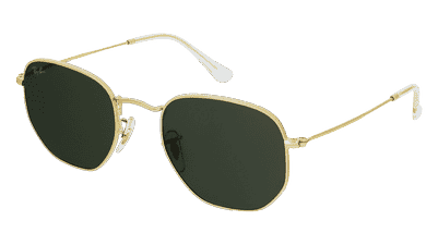 Ray-Ban RB3548 goud Hoekaanzicht