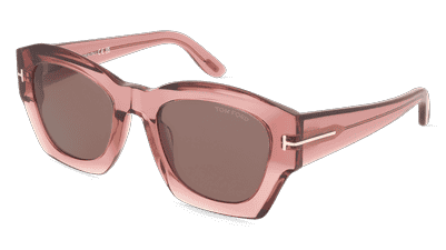Tom Ford FT1083 GUILLIANA Noir brillant Vue d'angle