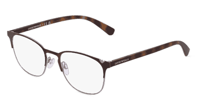 Emporio Armani EA1059 Zilver zwart Hoekaanzicht