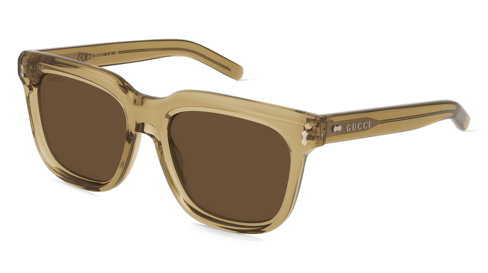 Gucci GG1523S geel transparant Hoekaanzicht