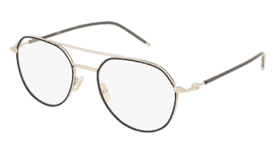 Boss 1429 zwart goud Hoekaanzicht