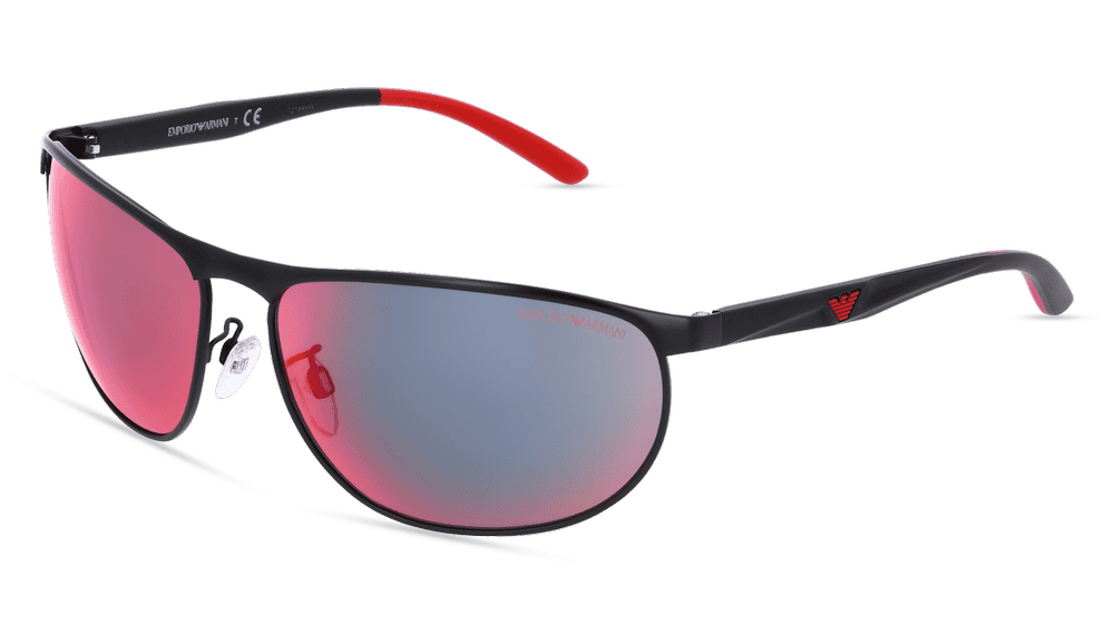 EMPORIO ARMANI EA2124 Noir mat Vue d'angle