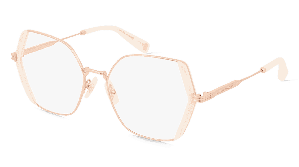 Marc Jacobs MJ 1068 goud wit Hoekaanzicht