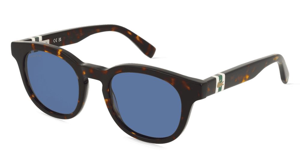 Lacoste L6006S Havanna donker Hoekaanzicht