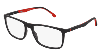 Carrera 8862 Rouge noir Vue d'angle