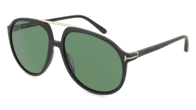 Tom Ford FT1079 ARCHIE zwart mat Hoekaanzicht