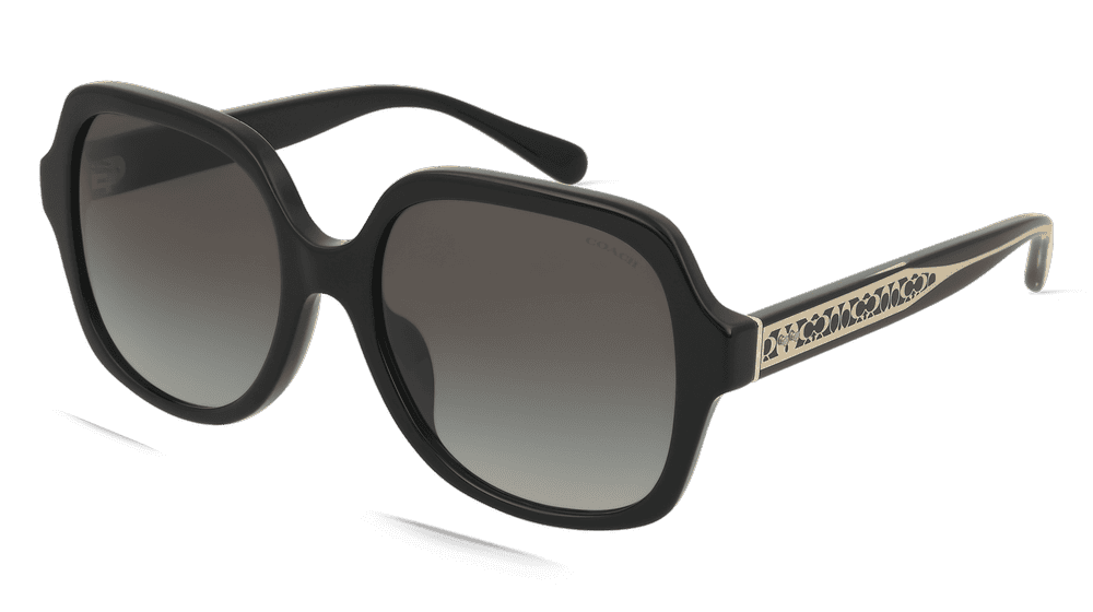 Coach 0HC8395U zwart Hoekaanzicht