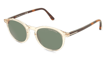 Tom Ford FT0539 Bruin glanzend Hoekaanzicht