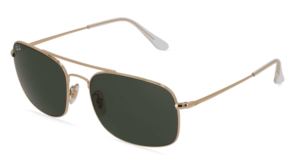 RAY-BAN RB 3611 goud Hoekaanzicht