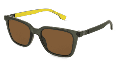 Boss 1574/S Vert jaune Vue d'angle
