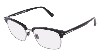 Tom Ford FT5801-B zwart zilver Hoekaanzicht