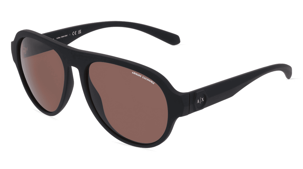 EMPORIO ARMANI AX4126SU zwart mat Hoekaanzicht