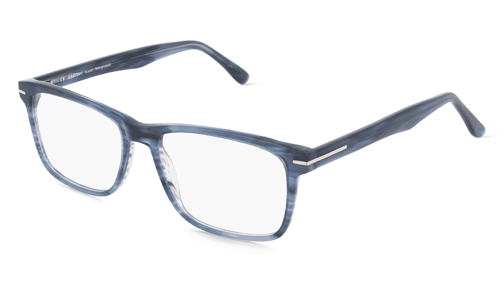 Fielmann IC 015 CL SEBASTIAN Bleu rayé Vue d'angle