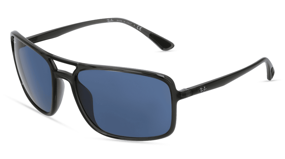 RAY-BAN RB 4375 Grijs glanzend Hoekaanzicht