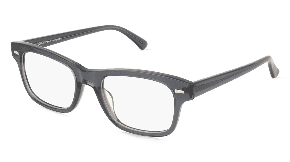 Fielmann LN 070 CL NICOLAI Gris transparent Vue d'angle