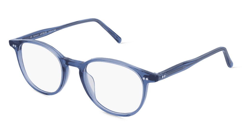 Fielmann MF 055 RN blauw transparant Hoekaanzicht