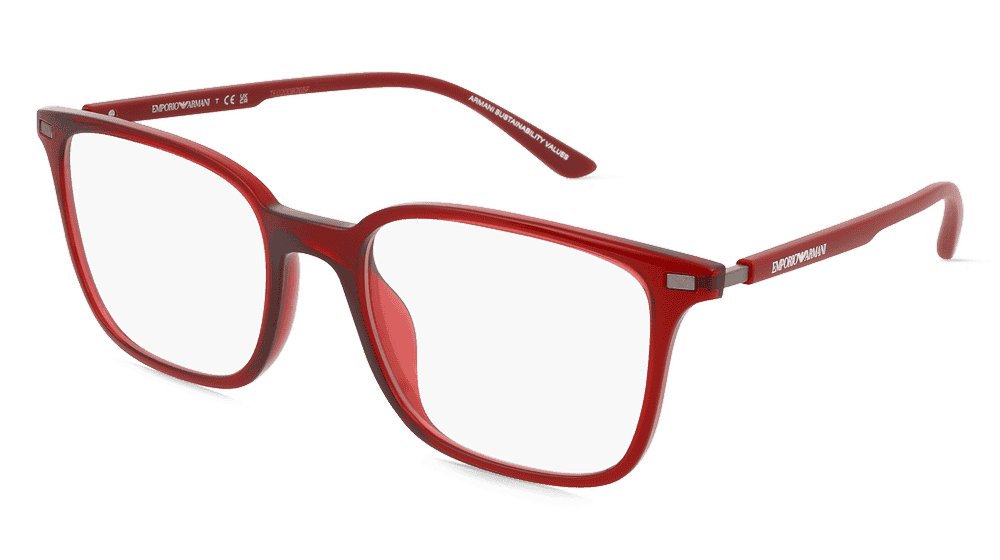 Emporio Armani 0EA3242U bordeaux transparent Hoekaanzicht