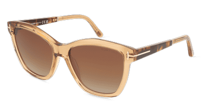 Tom Ford FT1087 LUCIA Bleu brillant Vue d'angle