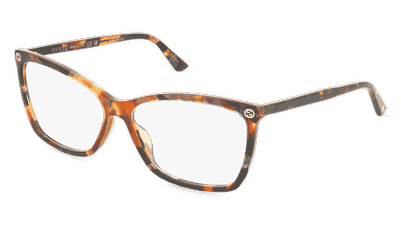 Gucci GG0025O havana Hoekaanzicht