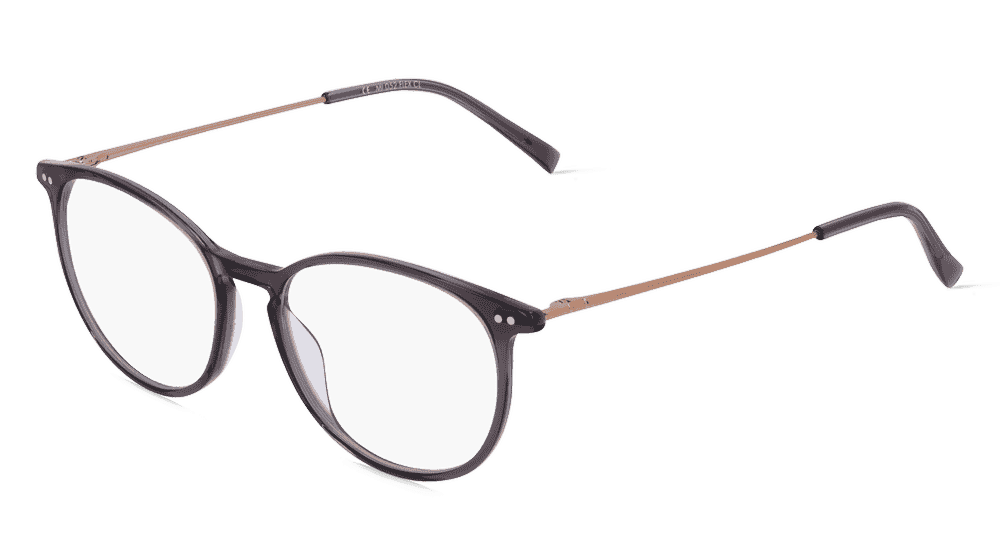 Fielmann MI 052 FLEX CL Gris transparent Vue d'angle