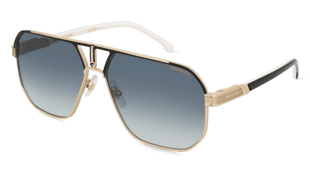 Carrera 1062/S zwart goud Hoekaanzicht