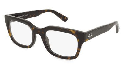 Ray-Ban 0RX7217 CHAD wit transparant Hoekaanzicht