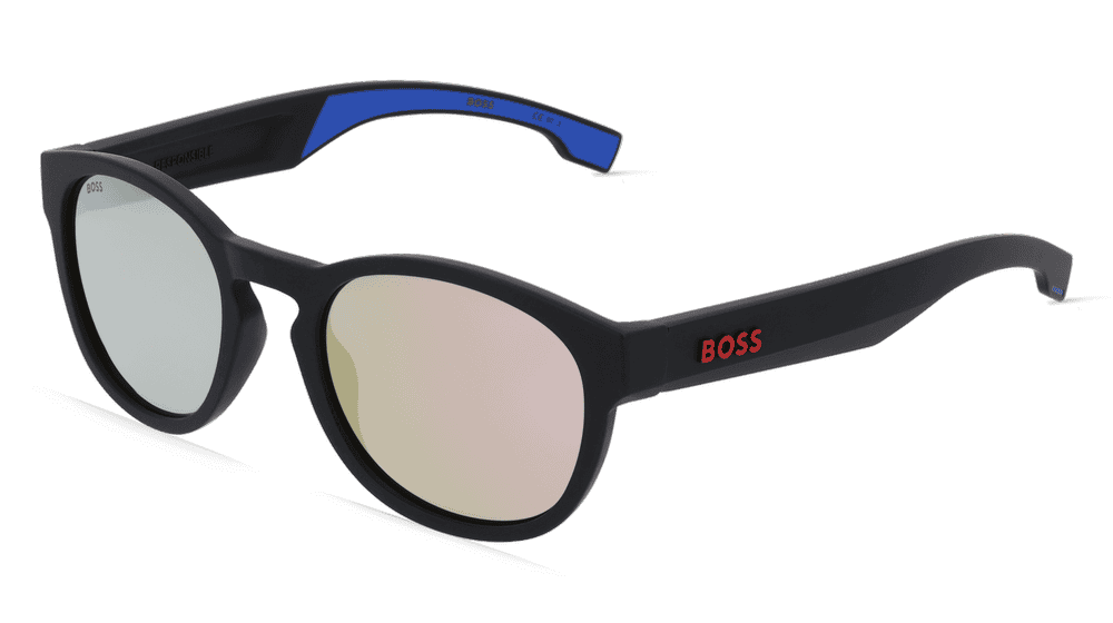 BOSS 1452/S Noir mat Vue d'angle