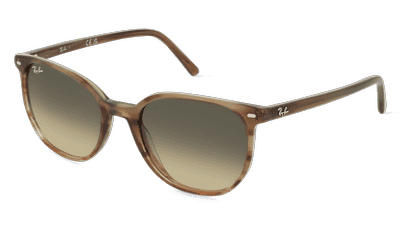 Ray-Ban RB2197 bruin gestreept Hoekaanzicht