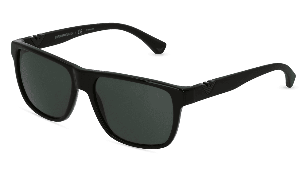 EMPORIO ARMANI EA4035 Zwart glanzend Hoekaanzicht