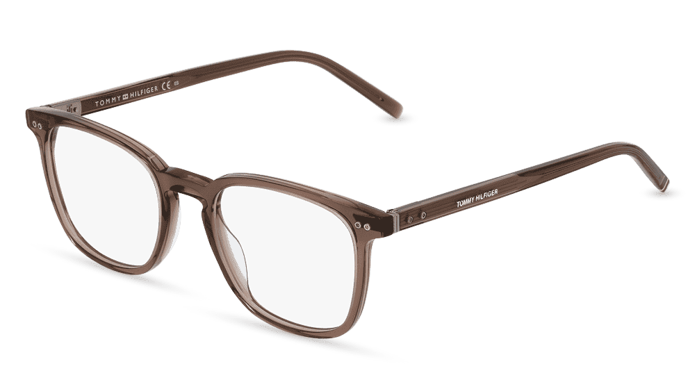 TOMMY HILFIGER TH 1814 bruin transparant Hoekaanzicht