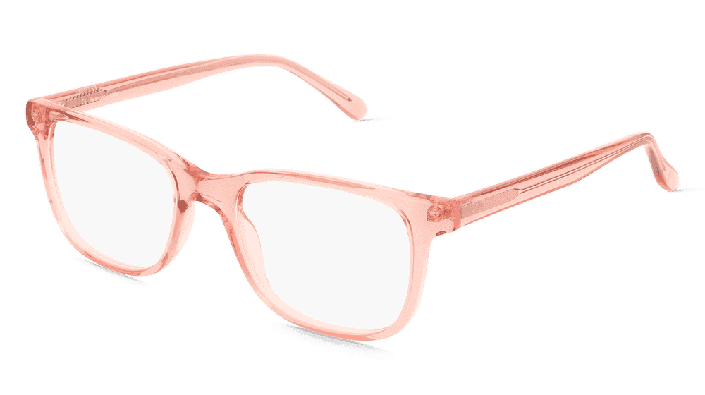 Fielmann BD 578 CL ROBBY Rose transparent Vue d'angle