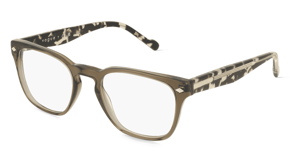 Vogue 0VO5570 Vert transparent Vue d'angle