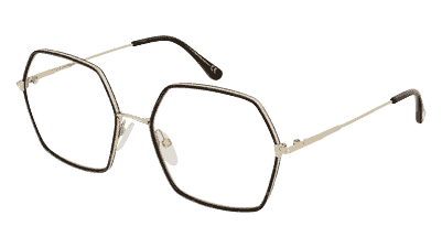 Tom Ford FT5615-B Doré Havane Vue d'angle