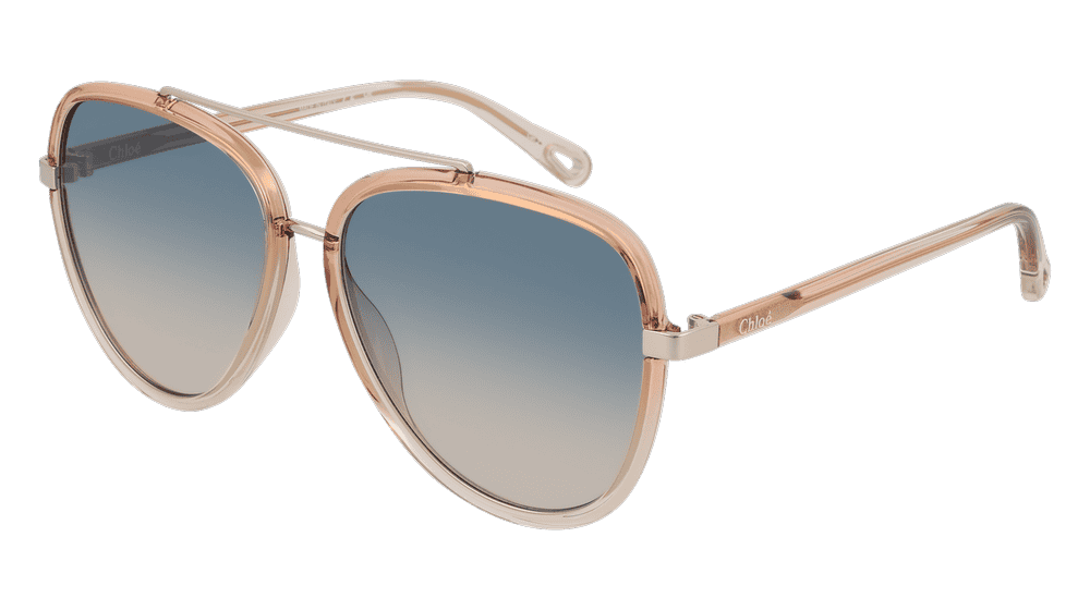 CHLOE CH0129S Orange transparent Corner View
