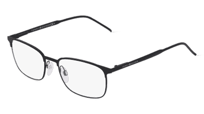 TOMMY HILFIGER EYEWEAR TH 1643 zwart mat Hoekaanzicht