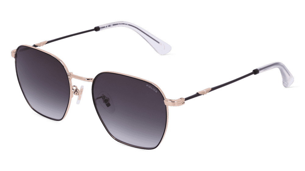 Police SPLL06 goud zwart Hoekaanzicht