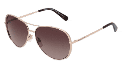 Marc Jacobs 686/S Goud gun Hoekaanzicht