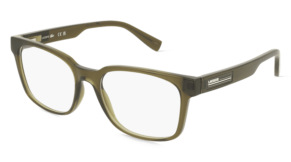 Lacoste L2947 Khaki transparant Hoekaanzicht