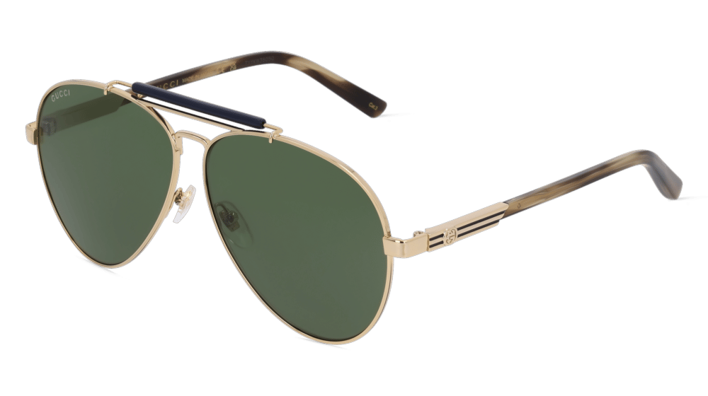 GUCCI GG1287S Doré clair Vue d'angle