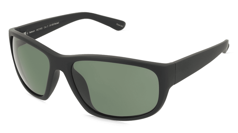 Fielmann LD 037 SUN CL MICHAEL Noir mat Vue d'angle