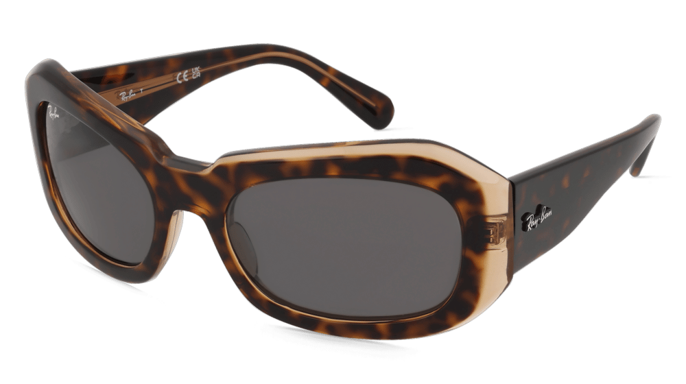 Ray-Ban 0RB2212 BEATE Brun Havane Vue d'angle
