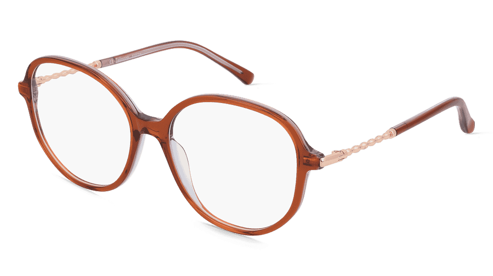 Fielmann BD 565 FA ALESSIA Rose marron or rose Vue d'angle