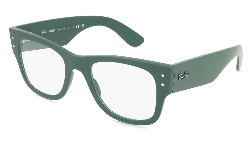 Ray-Ban RX7840V Vert mat Vue d'angle