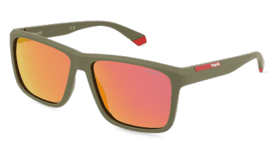 Polaroid PLD 2164/S blauw mat Hoekaanzicht