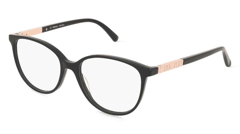 Fielmann LN 067 FLEX CL HANNA Noir rose Vue d'angle