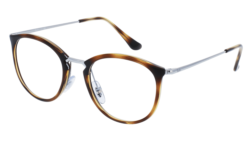 RAY-BAN RB 7140 havana gun Hoekaanzicht