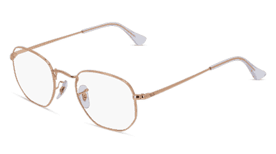 RAY-BAN RB 6448 Or rosé Vue d'angle